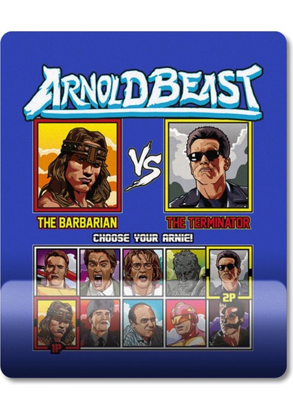 Arnold Shwarzenegger Fighter Bilek Destekli Mousepad Model - 1