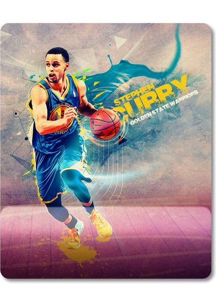 Stephen Curry - Steph Curry - Golden State Warriors - Nba Bilek Destekli Mousepad Model - 6