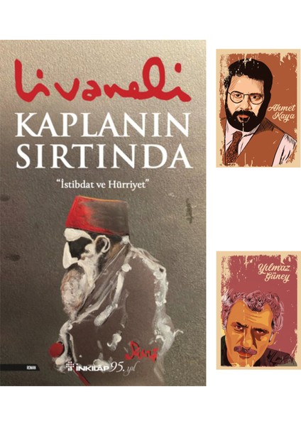 Kaplanın Sırtında - Zülfü Livaneli + Yılmaz Güney Ahmet Kaya Not defteri seti