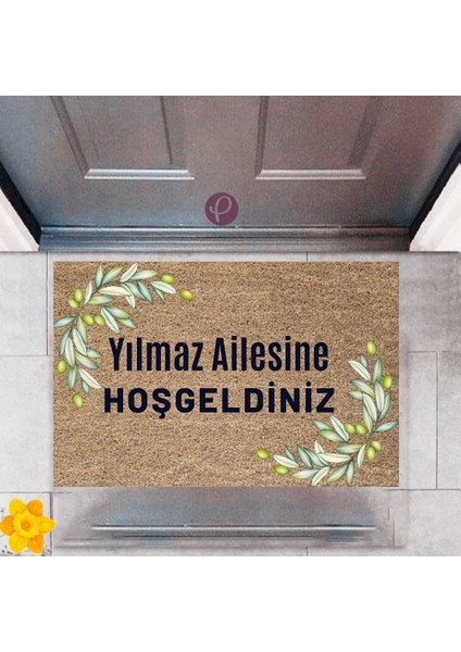 Kapı Önü Paspası Dekoratif Dijital Baskı Kişiye Özel P-2452