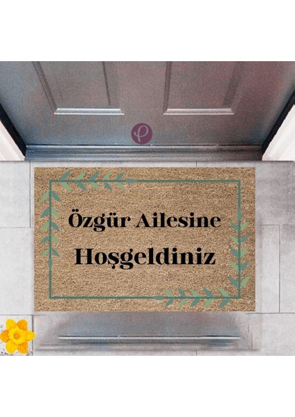 Kapı Önü Paspası Dekoratif Dijital Baskı Kişiye Özel P-2313