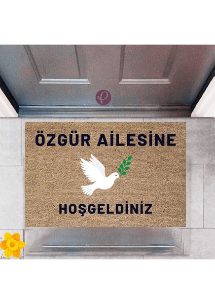 Kapı Önü Paspası Dekoratif Dijital Baskı Kişiye Özel P-2449