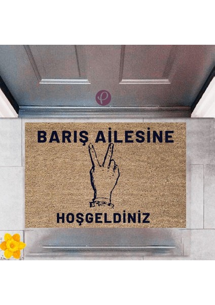 Kapı Önü Paspası Dekoratif Dijital Baskı Kişiye Özel P-2448