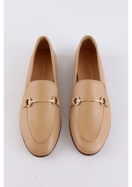 Livia Nude Hakiki Deri Kadın Loafer