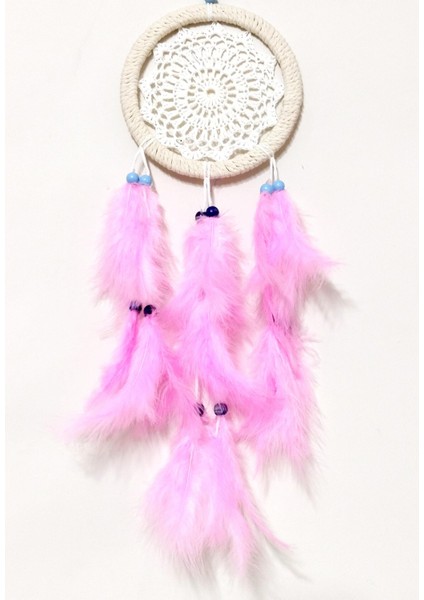 Pembe Kuş Tüylü Dream Catcher El Yapımı Rüya Kapanı Duvar Süsü fiyatları