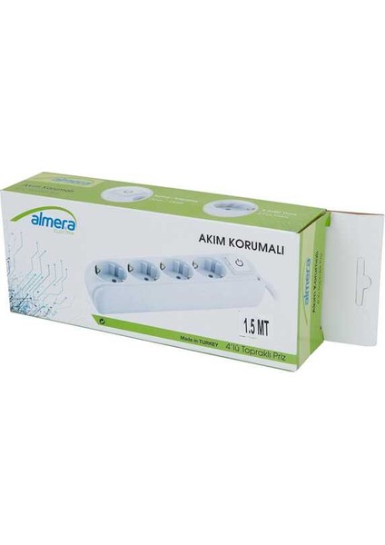 Akım Korumalı Anahtarlı Priz 1,5 Mt fırsatları