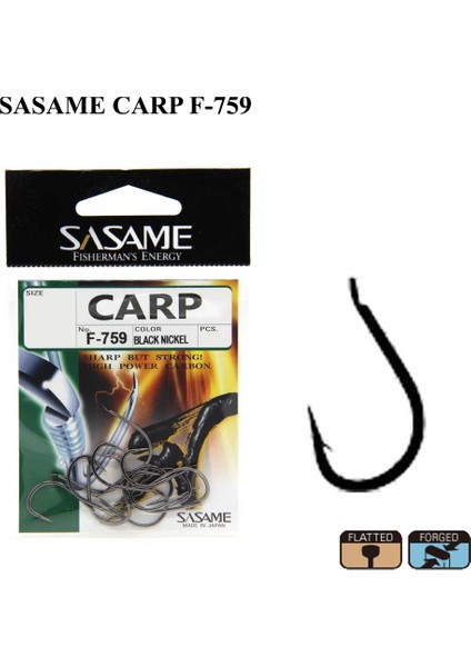 Carp F-759 Black Nickel Iğne