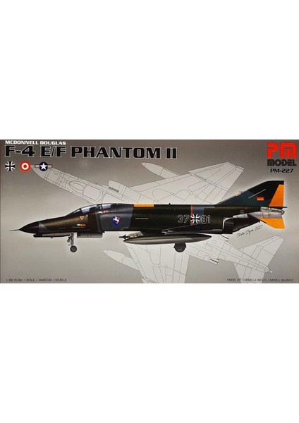 F-4 E/f Phantom 2 Pm Model Demonte Plastik Uçak Maket Kiti