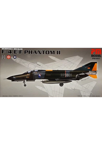 Pm Model F-4 E/f Phantom 2 Pm Model Demonte Plastik Uçak Maket Kiti