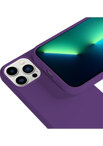 iPhone 13 Pro Max Rubber S Kılıf Purple