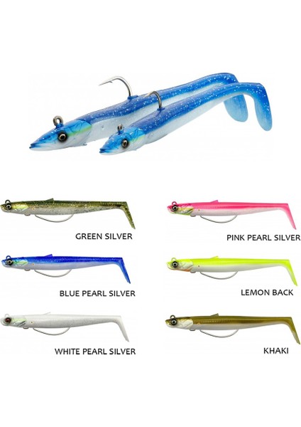 Sandeel V2 17,5 cm 65 gr 2+1 Silikon Yem