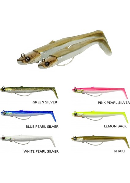 Sandeel V2 Weedless 11,5 cm 22 gr 2+1 Silikon Yem