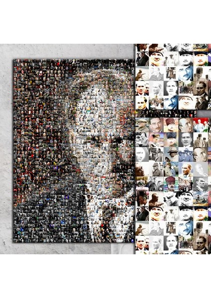 Atatürk Mustafa Kemal Puzzle Kanvas Tablo