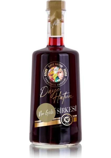 Nar Gülü Sirkesi / Pomegranate Vinegar (Doğal Fer Canlı Sirke / Nat. Ferm. / 500 Ml)