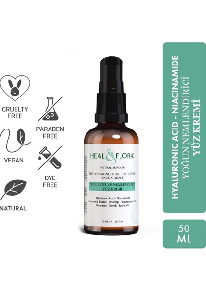 Yenileyici ve Nemlendirici Yüz Kremi 50 ml