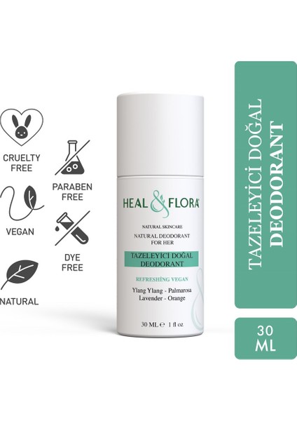 Tazeleyici Doğal Deodorant For Her 30 ml
