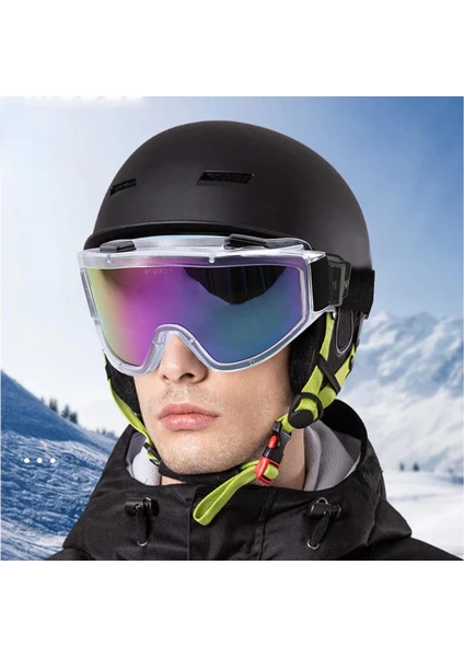 Kayak Gözlüğü Ventilli Güneş Kar Gözlük Gökkuşağı Snowboard Glasses Ekonomik Seri Gözlük