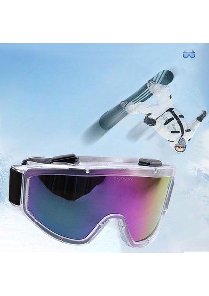 Kayak Gözlüğü Ventilli Güneş Kar Gözlük Gökkuşağı Snowboard Glasses Ekonomik Seri Gözlük