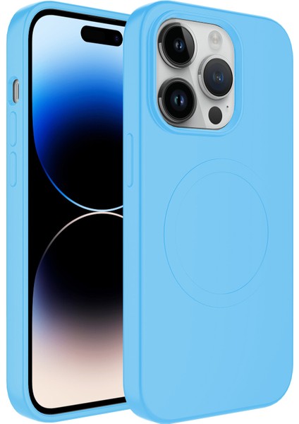 Apple Iphone 13 Pro Max Kılıf Magsafeli Mat Sert Plas Silikon