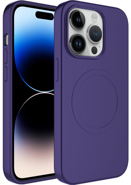 Apple Iphone 11 Pro Max Kılıf Magsafeli Mat Sert Plas Silikon