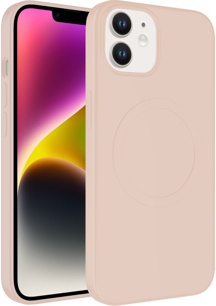 Apple Iphone 11 Kılıf Magsafeli Mat Sert Plas Silikon