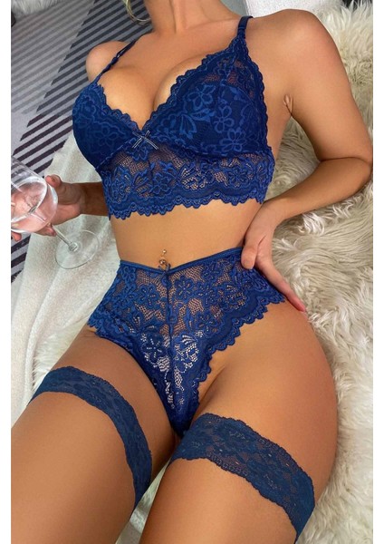 Bacak Aksesuarlı Sütyen Külot Takım indirimleri