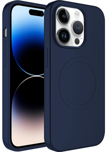Apple Iphone 11 Pro Max Kılıf Magsafeli Mat Sert Plas Silikon