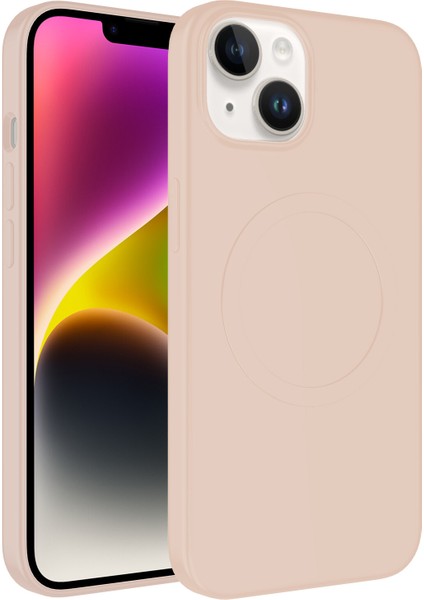 Apple Iphone 13 Kılıf Magsafeli Mat Sert Plas Silikon