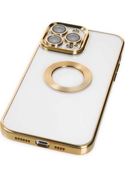 Techgross iPhone 14 Pro Kılıf Slot Silikon - Gold