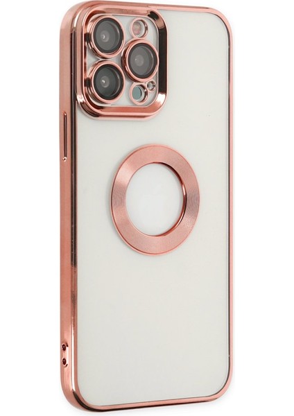 Techgross iPhone 14 Pro Kılıf Slot Silikon - Rose Gold