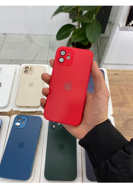 iPhone 14 Pro Max Ag Glass Telefon Kılıfı - Kırmızı