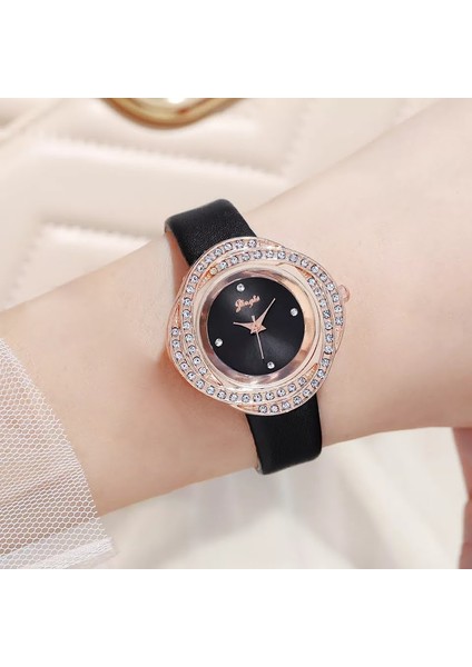 Gogoey Kadın Kol Saati Lüks Moda Şık Trend Bayan Saat Rose Gold