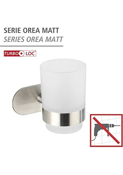 Uno Orea Mat, Diş Fırcası Tutacağı, Delmeden Sabitleme, Paslanmaz Çelik