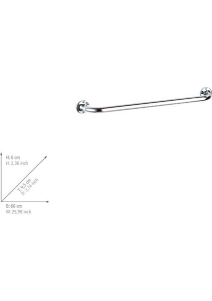 Banyo Havlu Askısı Basic 60 cm modelleri