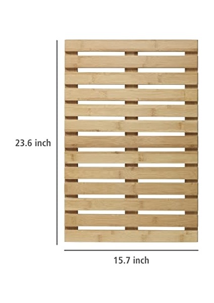 Banyo Izgarası Iç ve Dış Mekan Bambu 40 x 60 cm