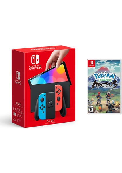 Switch OLED Yeni Nesil Konsol 64GB + Pokemon Legends Arceus Oyunlu Bundle