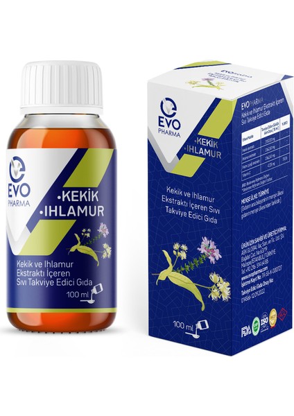 Evopharma Kekik Ihlamur Sıvı Takviye Edici Gıda 100 ml Kekik, Ihlamur, Hatmi Çiçeği Ekstraktı ve C Vitamini fiyatları
