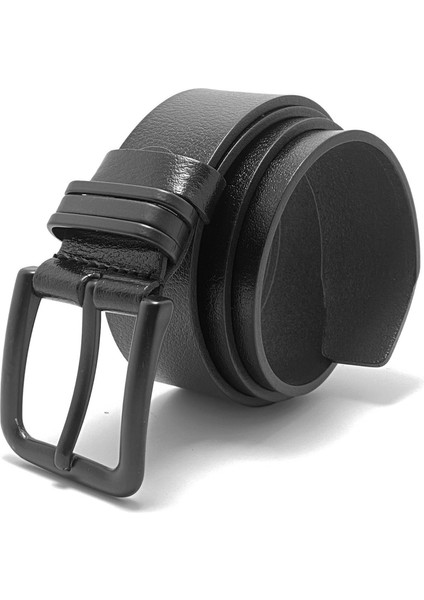 Büyük Beden Kot Kumaş Kanvas Pantolona Uyumlu 100 % Deri Kemer