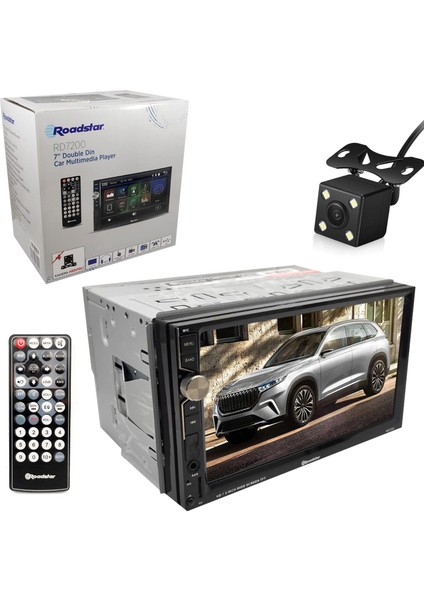 Double Teyp 7 4X50W Mirrorlink Bt/usb/sd/fm/aux Kameralı Roadstar RD-7200