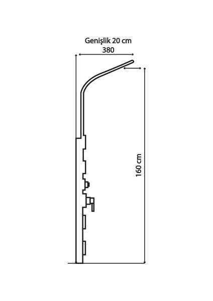 Duş Paneli Altın N2920719 fiyatları