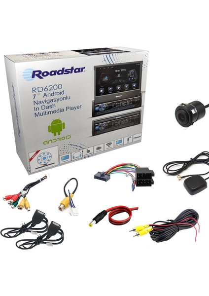 Oto Teyp Indash 7 4X50W Androıd Bt/usb/sd/aux/fm Roadstar RD-6200