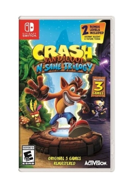 Switch OLED Yeni Nesil Konsol 64GB + Crash Bandicoot N. Sane Trilogy Oyunlu Bundle