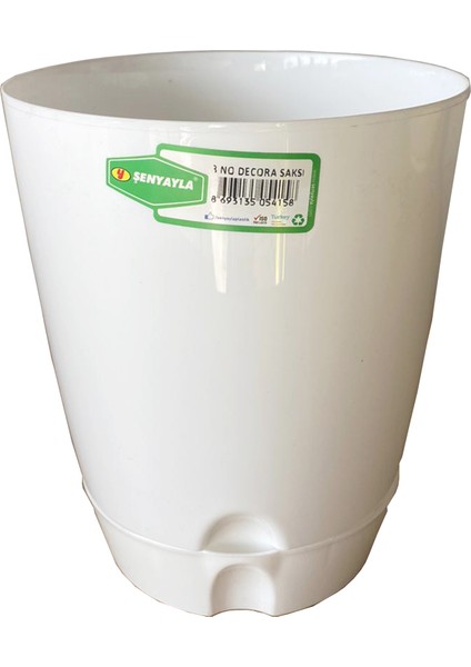 Decora Saksı 3 Lt. No:3 (Ø 19*16,5 Cm)