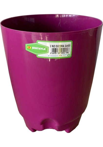 Decora Saksı 3 Lt. No:3 (Ø 19*16,5 Cm)