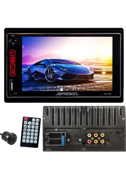 Double Teyp 7" 4X60W Dokunmatik Mirrorlink Bt/usb/sd/fm/aux Kameralı JS-750