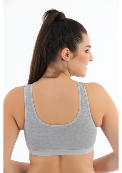 Kalın Askılı Pamuklu Pedli Büyük Beden Toparlayıcı Spor Sütyen SB778 fırsatları