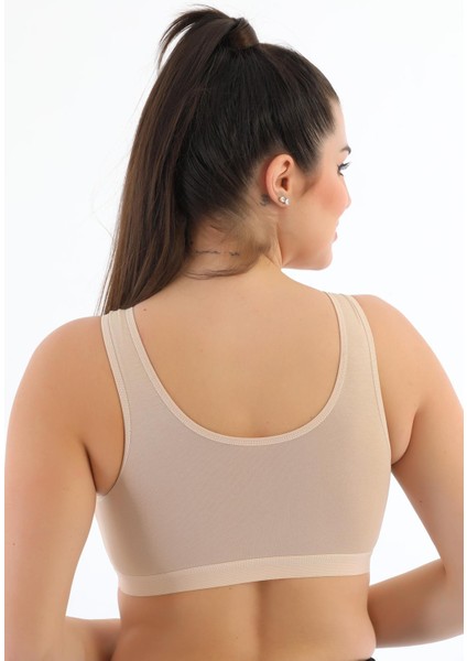Kalın Askılı Pamuklu Pedli Büyük Beden Toparlayıcı Spor Sütyen SB778 fırsatları