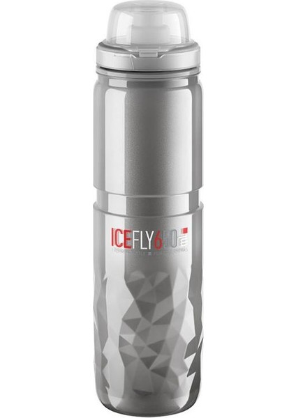 Ice Fly Termal Bisiklet Matarası 650ML Gri