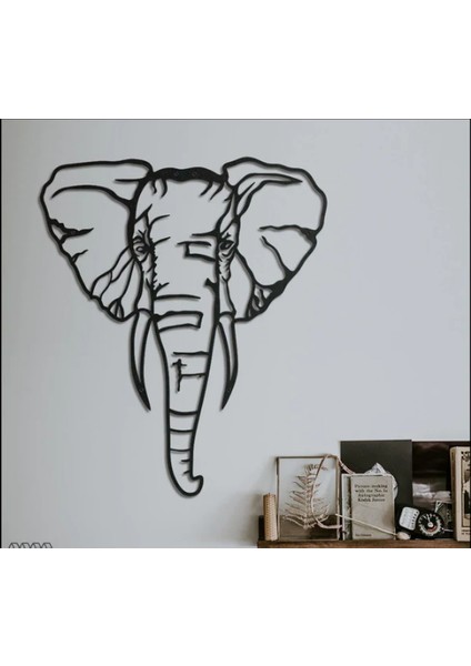 Elephant Dekoratif Metal Tablo