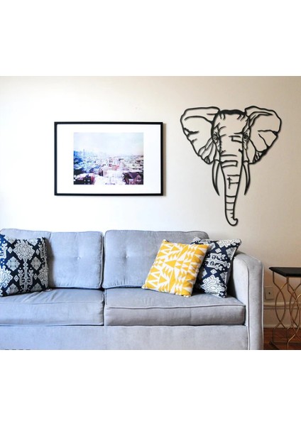 Elephant Dekoratif Metal Tablo
